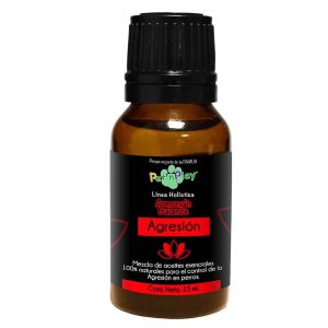 Mezcla de Aceites Esenciales Naturales Para Agresión en Perros 15ml