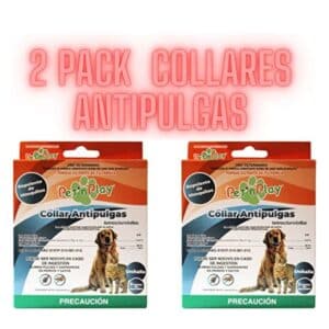 2 Pack Collar Antipulgas y Garrapatas para Perros y Gatos
