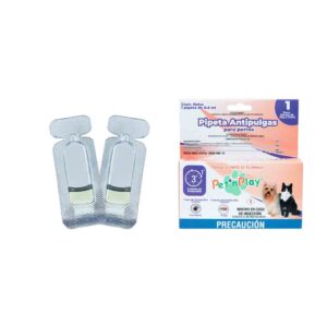 2 Pack Pipeta Antipulgas y Garrapatas para Gatos y Perros con Peso Menor a 2Kg