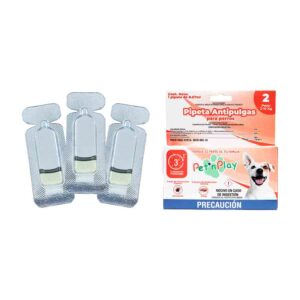 3 Pack Pipeta Antipulgas y Garrapatas  Para Perros de 2 a 10Kg
